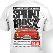T-shirt "SPRINT180sx" in White - Canvai