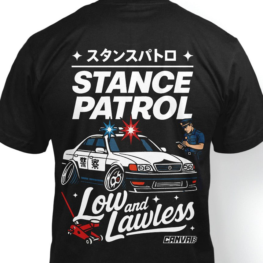 T-shirt "Stance Patrol" in Black - Canvai