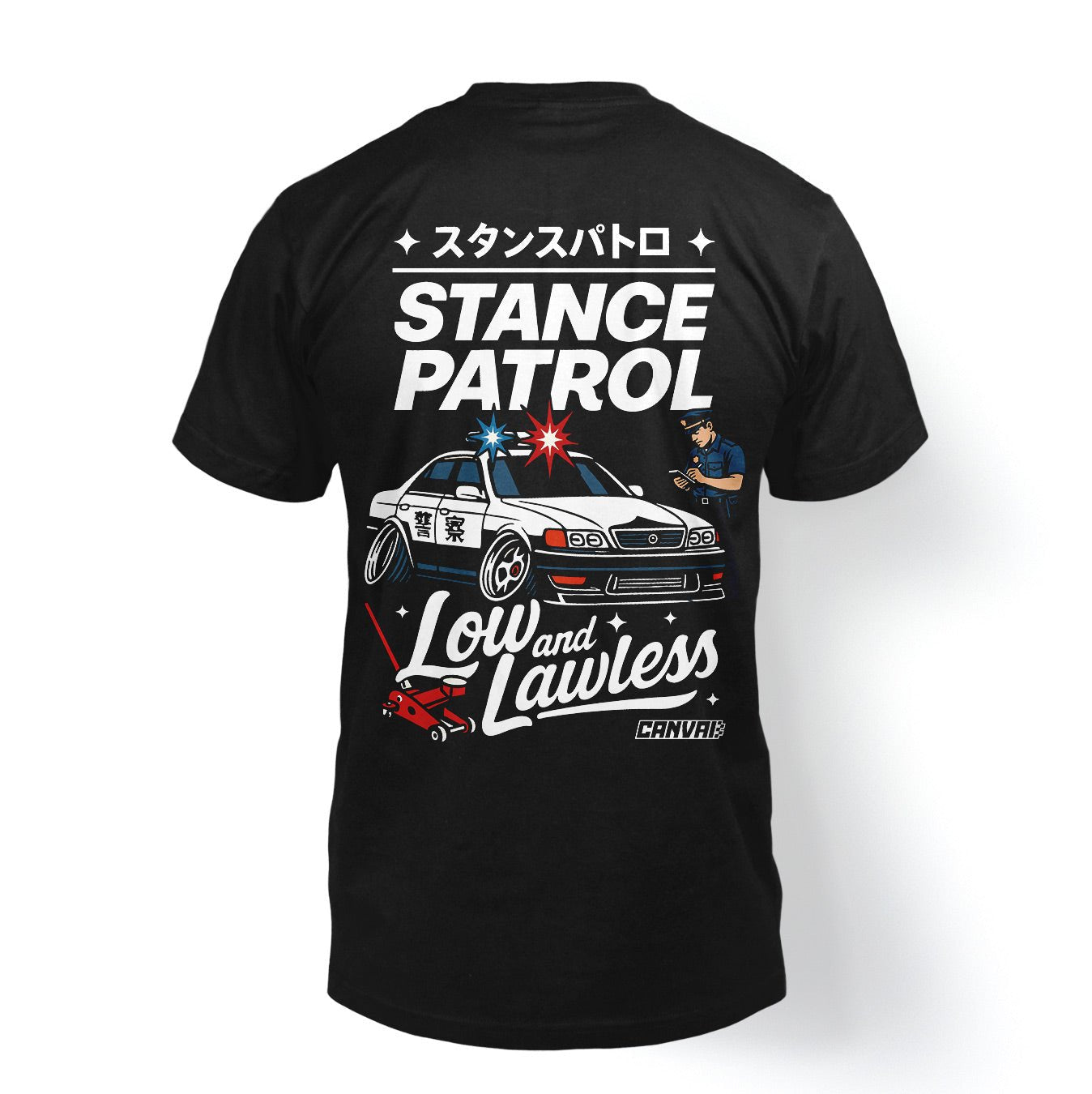 T-shirt "Stance Patrol" in Black - Canvai