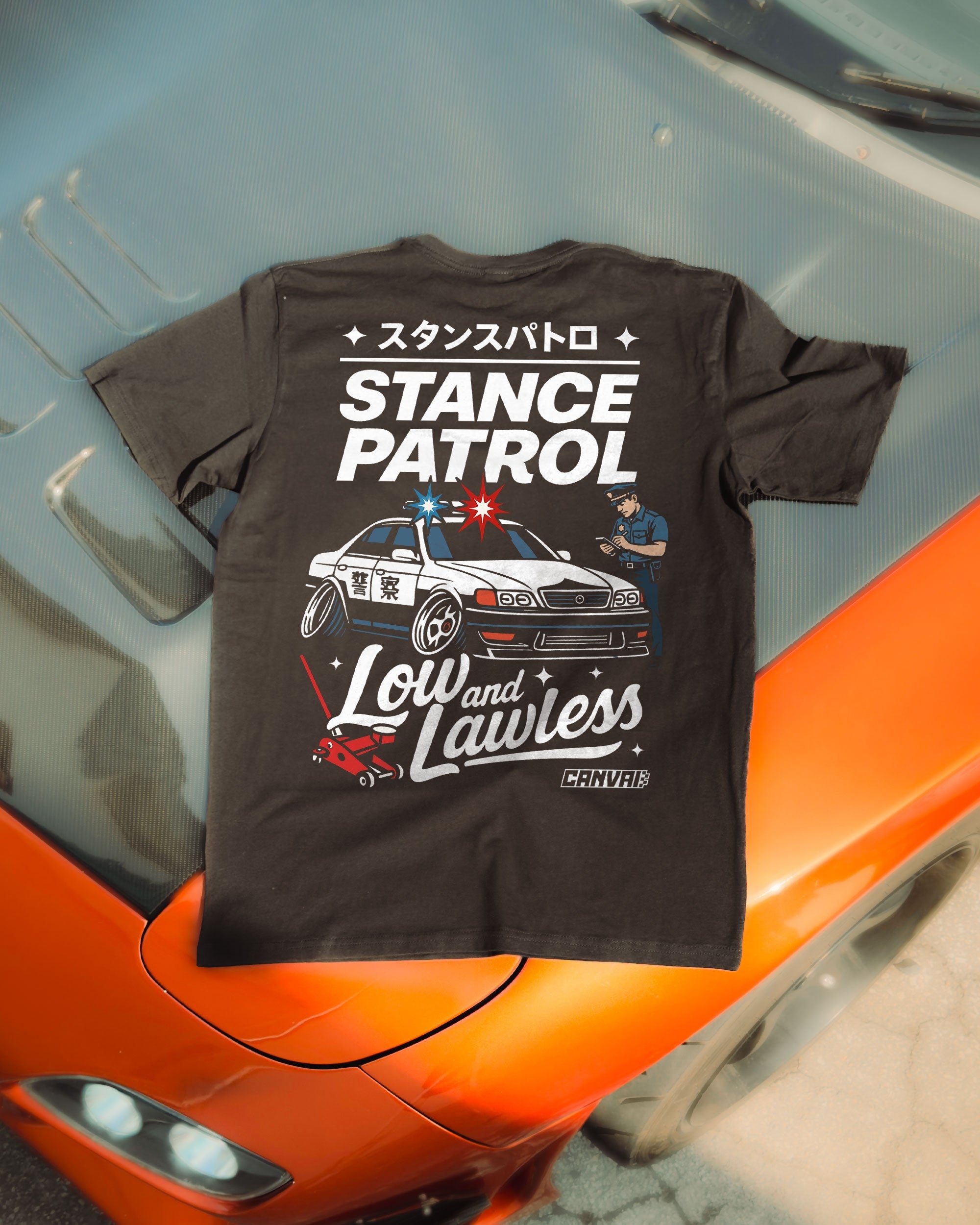 T-shirt "Stance Patrol" in Black - Canvai