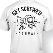 T-shirt "Get Screwed" Canvai in White