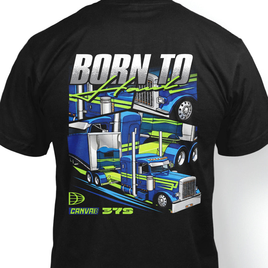 T-shirt "Born to Haul" in Black