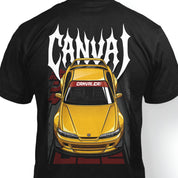 T-shirt "Championship Yellow" in Black