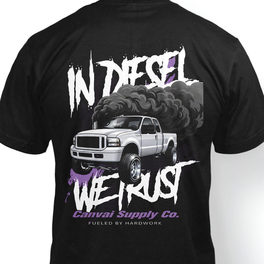 T-shirt "In Diesel We Trust" in Black