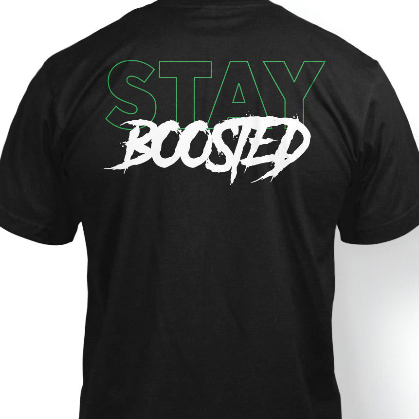 T-shirt "Stay Boosted" in Black
