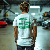 T-shirt Canvai Auto in White