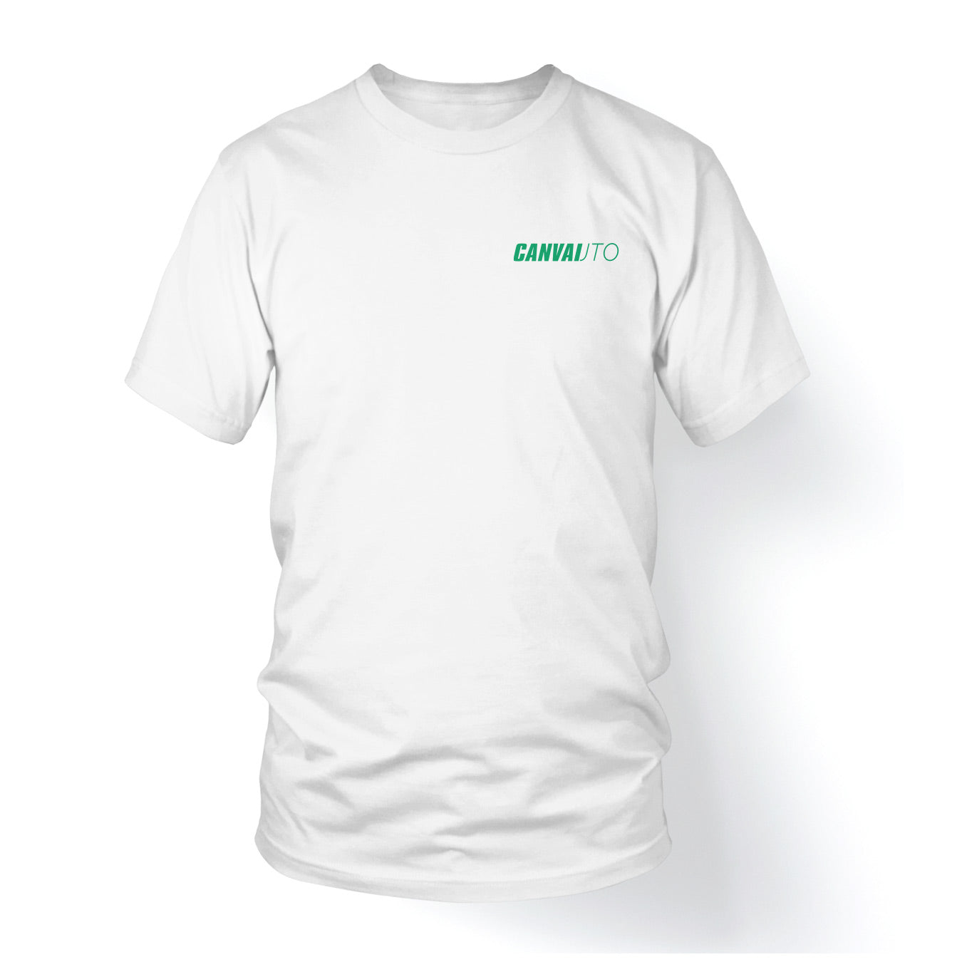 T-shirt Canvai Auto in White