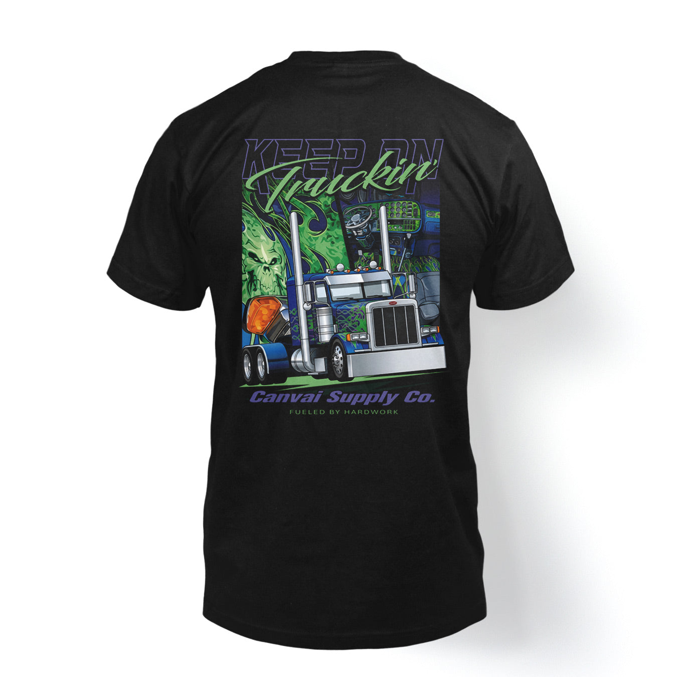 T-shirt "Keep on Truckin" in Black
