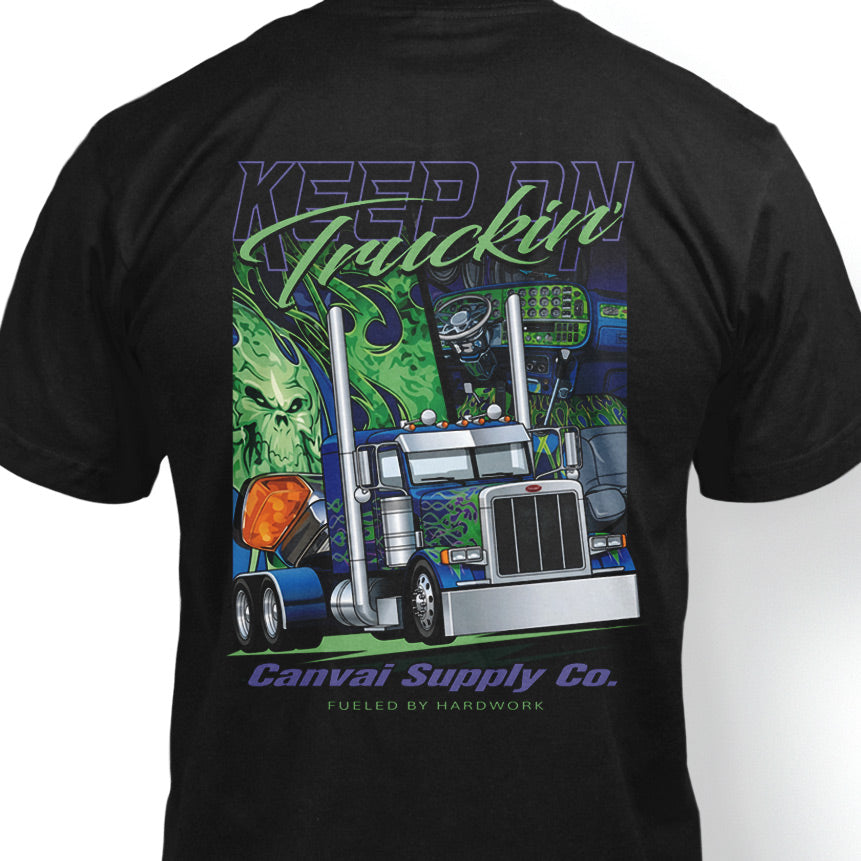 T-shirt "Keep on Truckin" in Black