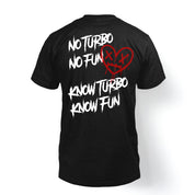 T-shirt "No Turbo" in Black