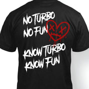 T-shirt "No Turbo" in Black