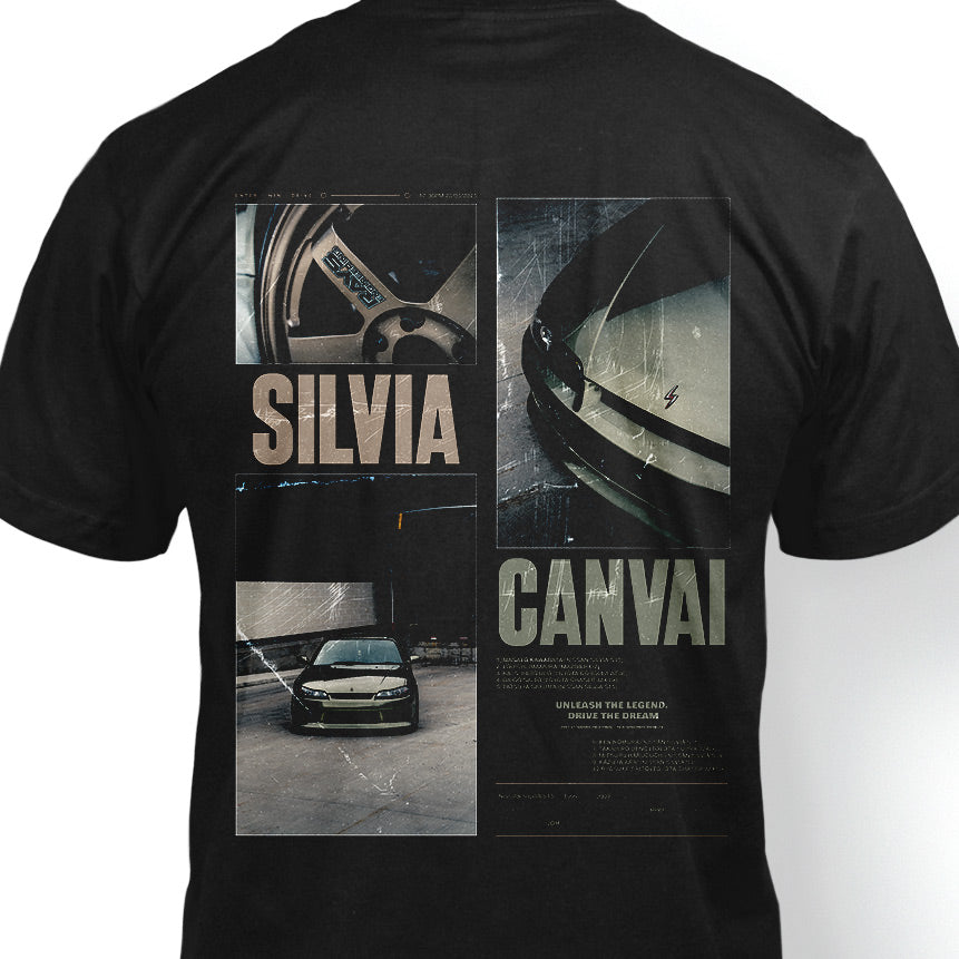 T-shirt Silvia S15 Poster ( Members only ) in Black