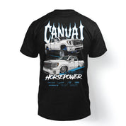 T-shirt "United by Horsepower" in Black