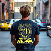 T-shirt "Think less" in Black