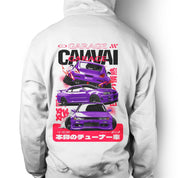 Unisex Hoodie "Canvai Garage" in White - Canvai