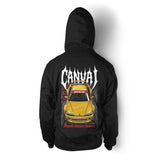 Unisex Hoodie "Championship Yellow" in Black