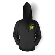 Unisex Hoodie "JRT DRIFT" in Black - Canvai