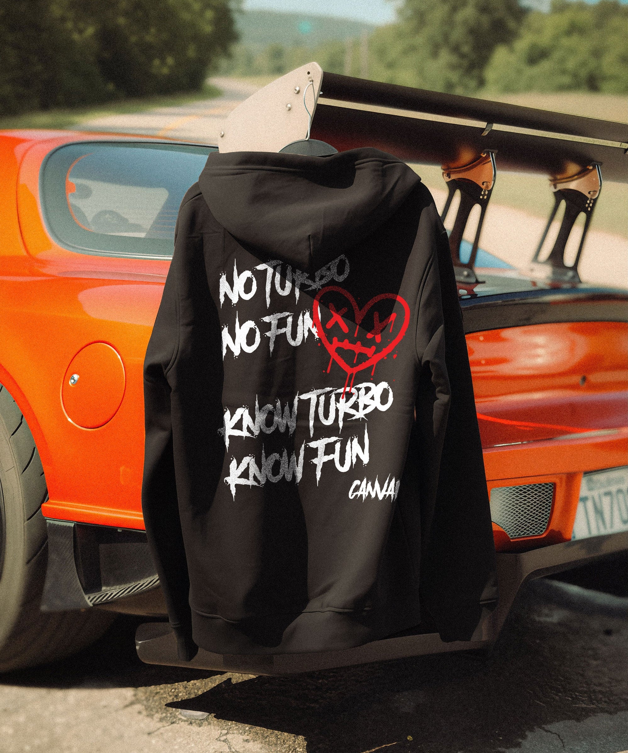 Unisex Hoodie "No Turbo No Fun" Canvai - Canvai