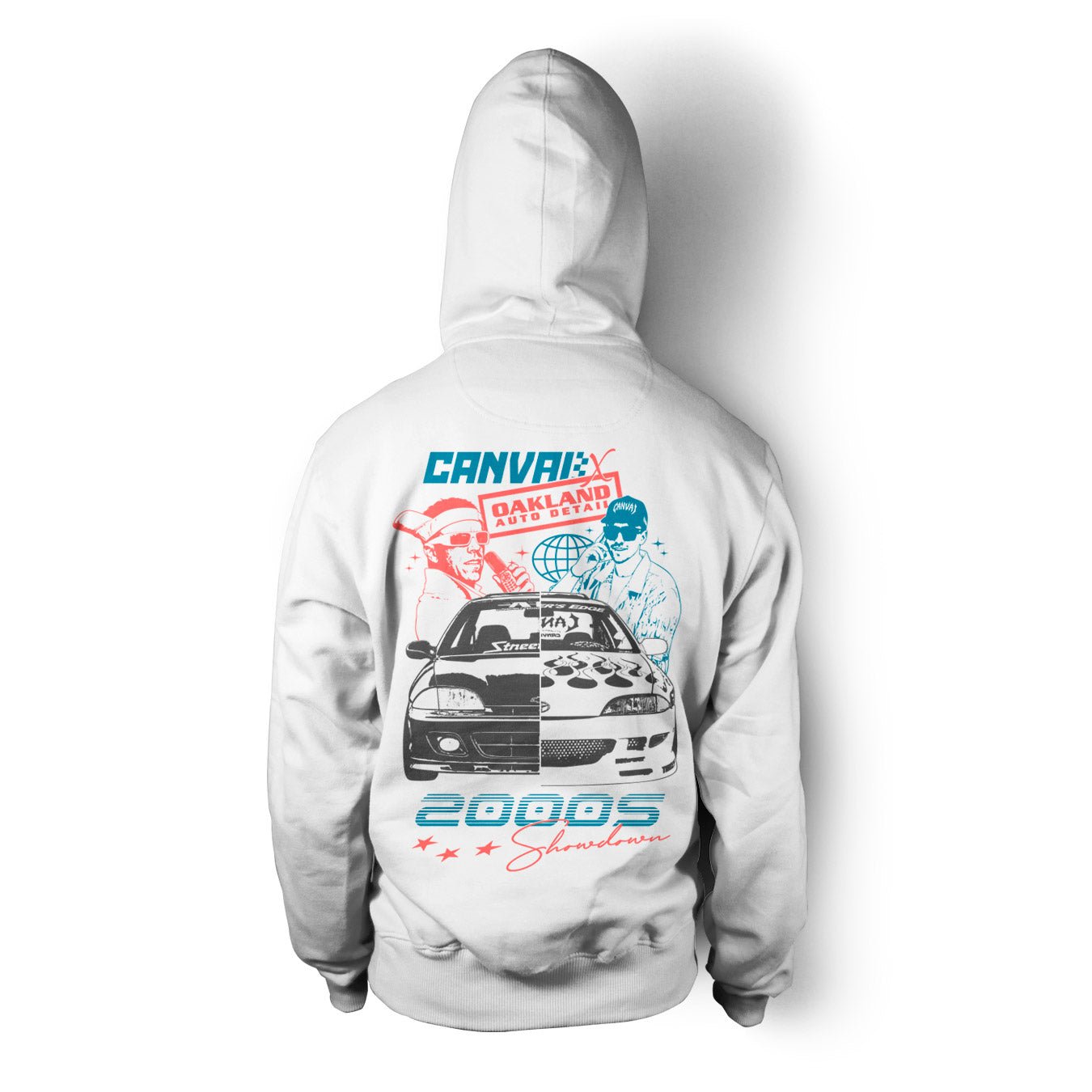 Unisex Hoodie "Oakland x Canvai" in White - Canvai