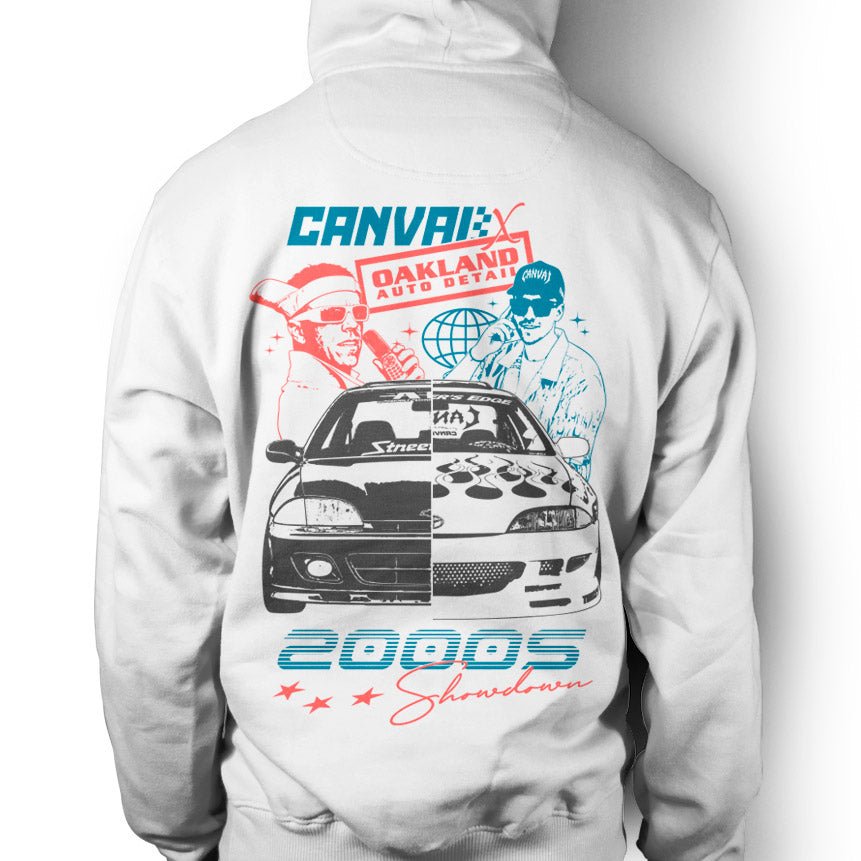 Unisex Hoodie "Oakland x Canvai" in White - Canvai