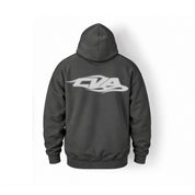 Unisex Hoodie Reflective "Blaze" in Charcoal - Canvai
