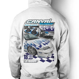 Unisex Hoodie "Y2K Cavalier" in White