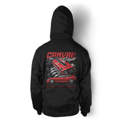 Unisex Hoodie "VTEC Power" in Black - Canvai
